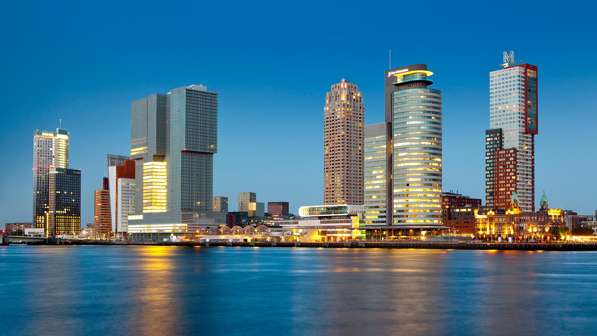 Vista de la Ciudad de Rotterdam