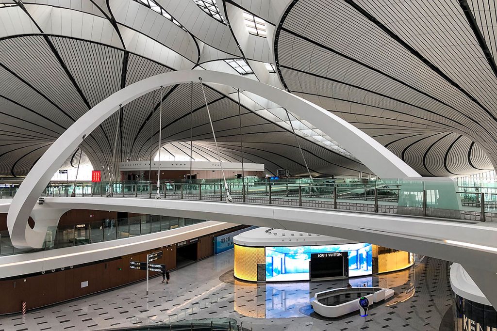 Interior del Beijing Daxing International Airport