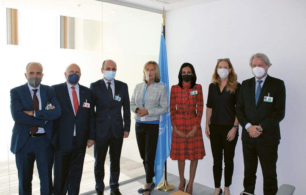 La delegación del Gobierno de Murcia y la WTPF se reunieron en Ginebra con Olga Algayerova, subsecretaria general de Naciones Unidas y secretaria ejecutiva de la Comisión Económica para Europa de las Naciones Unidas (Unece).