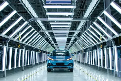 La fábrica de autos BYD