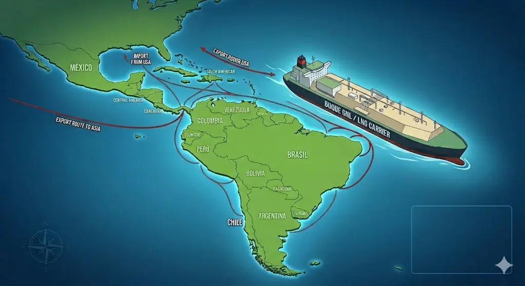 GNL expansión energética de América Latina