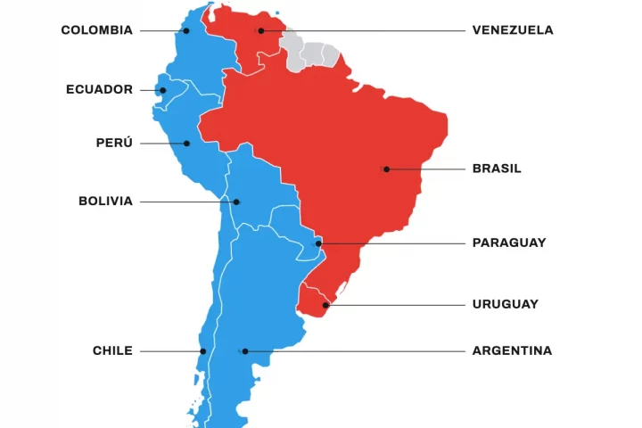 Sudamérica con mayoría de gobiernos de derecha