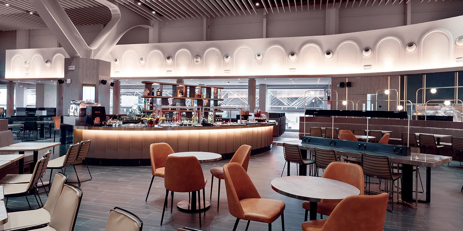 1. Plaza Premium Lounge, en el aeropuerto de Roma Fiumicino.