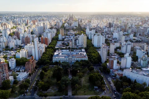 Vista aérea de la ciudad de La Plata (Foto: turismolaplata)