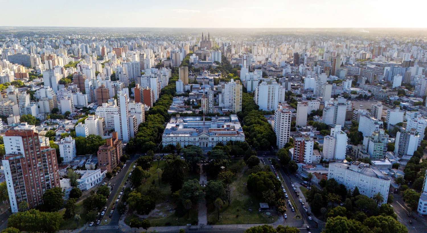 Vista aérea de la ciudad de La Plata (Foto: turismolaplata)