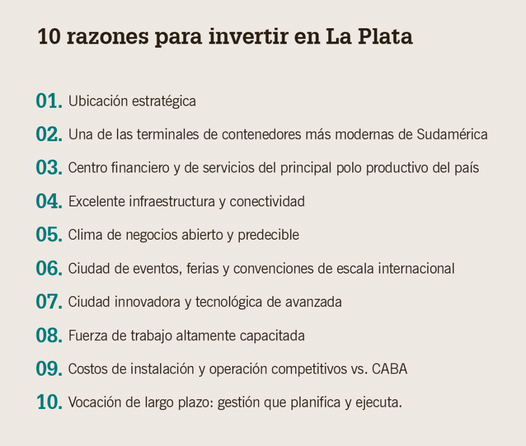 10 razones para invertir en La Plata